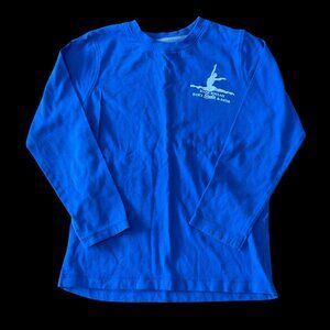 👣 5/$25 - Blue Long Sleeve Tee w/ Diane Boulais Dance Studio Logo